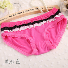 Min order  $7) 2018 Hot sale Brand Sexy Lace Ruffle calcinha female underwear women Modal Women's Panties butt lifter Briefs 2024 - buy cheap