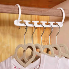 new 1pc Space Saving Hanger Plastic Cloth Hanger Hook Magic Clothes Hanger With Hook Closet Organizer new 2024 - buy cheap