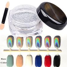 2g Holographic Shiny Nail Art Glitter Powder Dust Decor Sequins Chrome Pigment DIY Decor 2024 - buy cheap