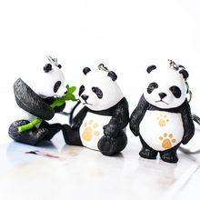 Cute Cartoon Black White Panda Key Chain Animation Creative Small Gift Key Ring Pendant Spot Wholesale Boyfriend Keychains 1PCS 2024 - buy cheap