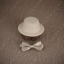Newborn children photography props hat bow tie photo props accessories multi - color baby boys 2024 - buy cheap