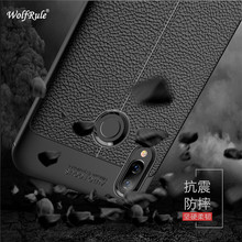 WolfRule Huawei P Smart Plus funda a prueba de golpes de cuero de lujo TPU funda trasera para Huawei Nova 3i funda de teléfono Huawei P Smart Plus 2024 - compra barato