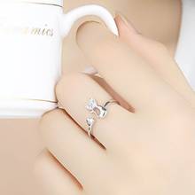 2016 Charming Jewelry Silver Plated Ring Female Cute Little Cat Shaped Opening Ring 2024 - buy cheap