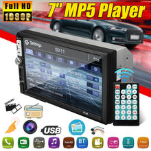 7 "MP5 2 DIN Player Do Carro Radio Stereo Jogador Touchable do bluetooth FM 1024*600 MP5 Jogador Controle Remoto cabos universais 2024 - compre barato