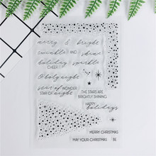 11*16 brillante transparente sellos sello para bricolaje Scrapbooking diario de bala sentimiento sello foto álbum tarjetas 2024 - compra barato