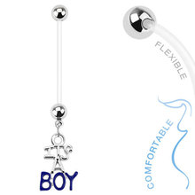 PTFE Flexible BOY GIRL Pregnancy Belly Rings Navel Piercing Nombril Fashion Body Jewelry Belly Navel Rings Pregnant Belly Ring 2024 - buy cheap