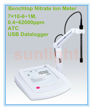 Benchtop Nitrate Ion Meter with USB Datalogger 7*10-6~1M, 0.4~62000ppm 2024 - buy cheap