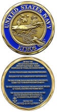 low price Custom coin hot sales U.S. Navy Ethos Challenge Coin High quality oem metal coins  FH810189 2024 - buy cheap