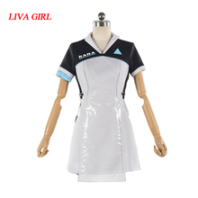 Game Detroit: Become Human KARA Cosplay Costume Code AX400 Agent Outfit Girls Cute Dress Halloween Carnival Uniforms 2024 - buy cheap