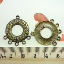 15pcs Charms Connector Pendant  Bright Antique bronze  Zinc Alloy Fit Bracelet Necklace DIY Metal Jewelry Findings 2024 - buy cheap