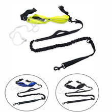 Hands Free Dog Leash Dual Handle Control Walking Running For Pet Dog Leash Two Reflective Elastic Bungees Waist Belt Pouch CL169 2024 - buy cheap