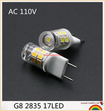 G8 4W LED Bulb Light 110V 120V 2835 SMD 17LEDs Lamp 40W Halogen Bulb Replacement warm white pure white 2024 - buy cheap