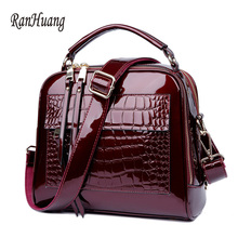 RanHuang Women Luxury Handbags Fashion Alligator Handbags High Quality Patent Leather Shoulder Bags Ladies Black Messenger Bags 2024 - buy cheap
