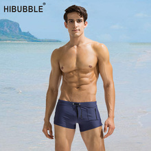 HIBUBBLE-bañadores de bolsillo con cremallera lateral para hombre, ropa de baño Sexy, bañadores para la playa 2024 - compra barato