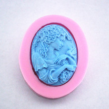 3.9cm Single mini Lady F0188S Fondant Mold Silicone Sugar mini mold Craft Molds DIY Cake Decorating 2024 - buy cheap