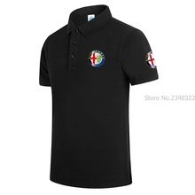 Camiseta de manga corta para hombre y mujer, Polo de alfa romeo, Tops, ropa informal, moda de verano 2024 - compra barato