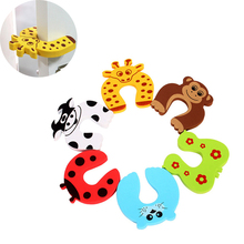 7pcs/lot Baby Safety Door Stopper Anti-pinch Finger Baby Security Door Card Cute Animal Design Fingers Protectors Flexible New 2024 - buy cheap