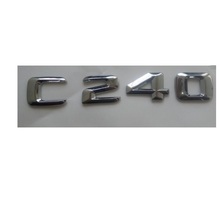 Chrome 3D ABS Plastic Car Trunk Rear Letters Badge Emblem Decal Sticker for Mercedes Benz C Class C240 2024 - buy cheap