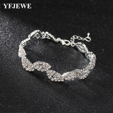 YFJEWE Luxury Vintage Bracelet Crystal Bracelets For Women Charm Bracelets & Bangles Bridal Wedding Jewelry Gift B222 2024 - buy cheap