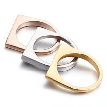 Лидер продаж, модные женские кольца из нержавеющей стали цвета розового золота с тремя буквами D, ювелирные изделия для рождественского подарка 2024 - купить недорого