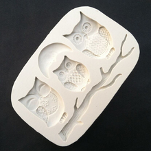 Juego de moldes de silicona serie The Owl, herramientas de decoración de pasteles Fondant, Sugarcraft 2024 - compra barato