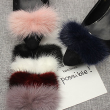 1pair mink fur  shoes patch apliques de roupa applique sew on patches for clothing para vestuario 2024 - buy cheap