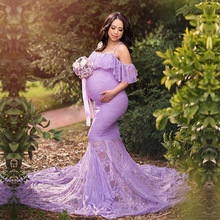 Lace Maternity Photography Props Dresses For Pregnant Women Clothes Maternity Dresses For Photo Shoot Pregnancy Dresses 2024 - buy cheap