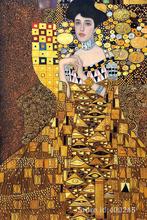 Gustav Klimt Portrait of Adele Bloch Bauer Canvas Artwork Woman Gold Paintings Oil Art Reproduction High Quality Handmade Gift 2024 - buy cheap