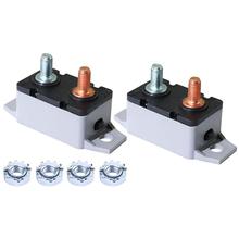2PCS 12-24V ATV Resettable Circuit Breaker Fuse Holder 20A 30A 40A 50A For car boat buses 2024 - buy cheap