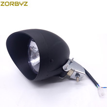 ZORBYZ-faro delantero tipo bala para motocicleta, luz con soporte de montaje para Harley, Honda, Yamaha, personalizado 2024 - compra barato