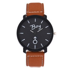 GEMIXI модные часы для мужчин Роскошные брендовые наручные часы модные curren Мужские Простые кожаные кварцевые наручные часы для влюбленных 2024 - купить недорого