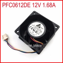 PFC0612DE 12V 1.68A 6cm 6038 4Wires 4Pins Computer Cooler Cooling Fan 2024 - buy cheap