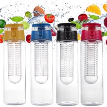 800 ML Portable fruit Infusing Water bottle Sports Lemon Juice Bottle Flip Lid for kitchen table Camping travel outdoor 2024 - buy cheap