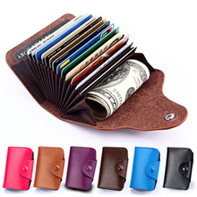 New Rfid Luxury Wallet Women Genuine Blocking Credit Card Holder Pocket 2024 - buy cheap