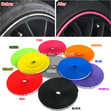 8M/ Lot New Car Styling Auto Accessories Car Wheel Rim Wheel Ring Tire Wheel Protector Fashion and Beauty Wheel Rims Protector 2024 - buy cheap