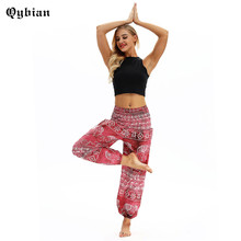 Qybian Women Harem Pants High Waist Boho Pant Pantalon Mujer Loose Bohemian Waist Retro elephant Pant with Pocket 2024 - buy cheap