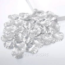 100pcs/lot Silver Silk Rose Petals Flower Celebration Wedding Party Banquet Decor Many Colors Hot Sale 2024 - buy cheap