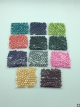 Cuentas de perlas sueltas de agua dulce sin perforar, 6-7mm, AAA, sin estrías, Color Natural teñido en 15 colores, rosa, caliente/rojo, 10 unids/lote 2024 - compra barato