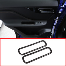Caja de almacenamiento lateral para puerta de coche, accesorios de decoración de marco de estilo de fibra de carbono ABS para Jaguar f-pace F Pace X761 2016-2018 2024 - compra barato