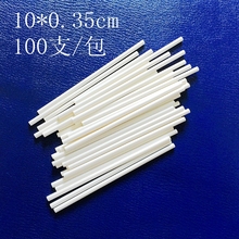 Wholesale 200pcs/lot Cakepop Sticks Lollipop Sticks Candy Chocolate Food Stick  White Round Paper Stick 100mm*3.5mm(4") 2024 - buy cheap