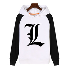 FOR Death Note L Letter Hoodies fashion men women Sweatshirts winter Streetwear Hip hop Hoody Clothes Sportswear GA608 2024 - buy cheap
