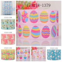 hot sales 1" 25mm rabbit easter day ribbon printed grograin ribbon Free shipping 2024 - buy cheap