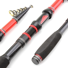 Nova promoção! Vara de pesca ultrashort, 1.8m-3.0m, fiação em carbono, telescópica, para viagem, isca de vara de pesca, 30-60g 2024 - compre barato