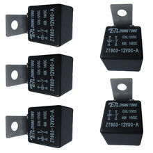 EE support 5Pcs Iron Duty Car Truck Automotive 12V 40A 40 AMP SPST Relay Relays 4 Pin 4P 2024 - buy cheap