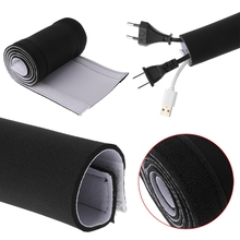 Wrap amento de fios flexível de neoprene, capa organizadora de fio hider, 1m/1.5m/2m/3m 2024 - compre barato