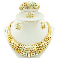 gold plating jewelry set wholesale price  fashion jewelry sets fine women necklace 2024 - buy cheap