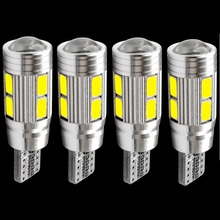 4PCS T10 168 192 W5W 10 SMD 5630 5730 LED Projector Lens Car Parking Light Reading Lamps Auto Clearance Bulbs Canbus No Error 4X 2024 - buy cheap
