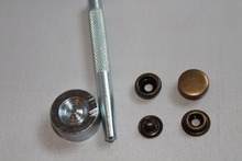 20x15mm grandes botones de latón antiguos y juego de herramientas de fijación/Kit de trabajo pesado 2024 - compra barato