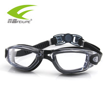 Очки FEIUPE для плавания при близорукости, силиконовые очки для плавания, антизапотевающие, УФ-оптические водонепроницаемые, для мужчин и женщин, для взрослых, прозрачные линзы 2024 - купить недорого