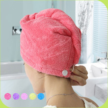 Turbante de tela polar Coral para mujer, gorro de pelo muy absorbente, secado rápido, gorro de ducha para el pelo, Toalla de baño 2024 - compra barato